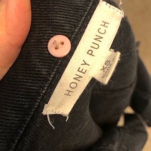 Honey Punch Jackets & Coats - Black distressed jean denium jacket Honey Punch Jackets & Coats - Black distressed jean denium jacket